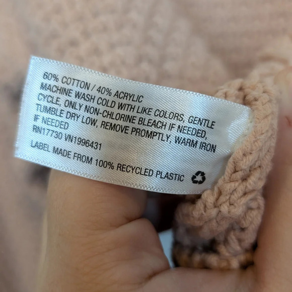 Universal Threads Knit Peach Sweater Women Small - Picture 6 of 10